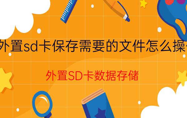 外置sd卡保存需要的文件怎么操作 外置SD卡数据存储